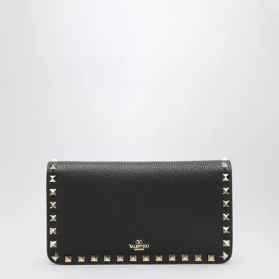 Valentino Pouch With Black Rockstud Chain