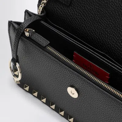 Valentino Pouch With Black Rockstud Chain