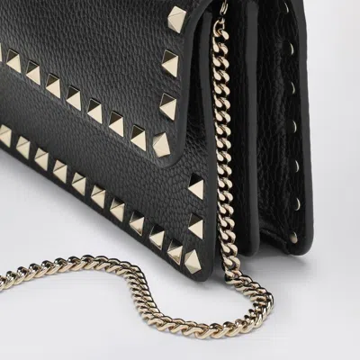 Valentino Pouch With Black Rockstud Chain