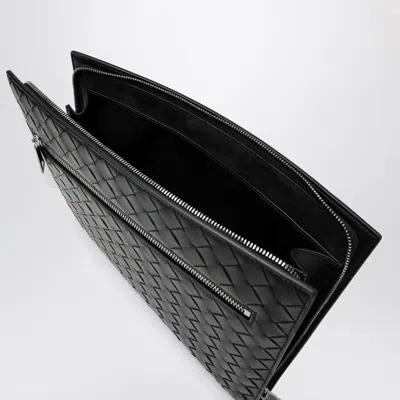 Bottega Veneta Black Intrecciato Document Holder