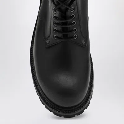 Rick Owens Black Lace-up Army Boots