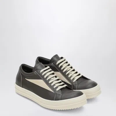Rick Owens Dust Grey/milk White Vintage Sneakers