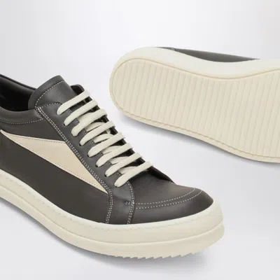 Rick Owens Dust Grey/milk White Vintage Sneakers