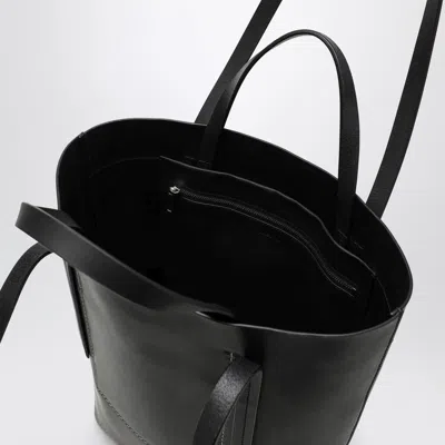 Rick Owens Rectangular Black Leather Bag