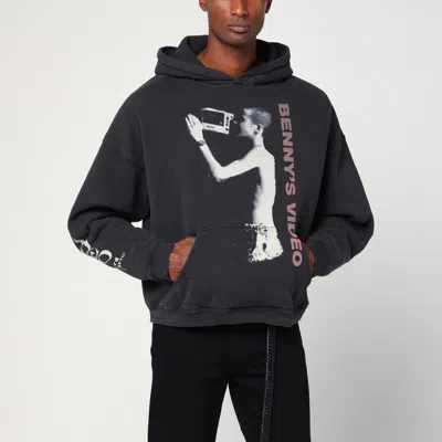 Enfants Riches Deprimes Dark Grey Hoodie With Print In Gray