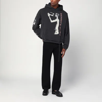 Enfants Riches Deprimes Dark Grey Hoodie With Print In Gray