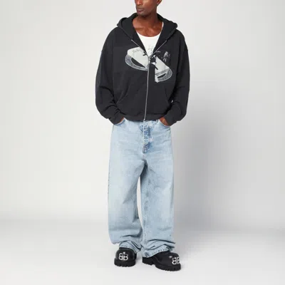 Enfants Riches Deprimes Holy Bible Assemblage Printed Cotton-jersey Zip-up Hoodie