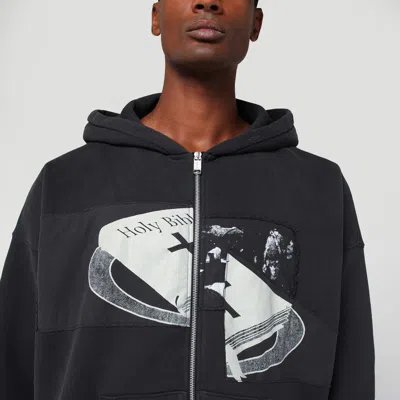 Enfants Riches Deprimes Holy Bible Assemblage Printed Cotton-jersey Zip-up Hoodie