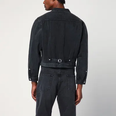 Enfants Riches Deprimes Type Vii Pin Assemblage Jacket In Grey Denim In Black