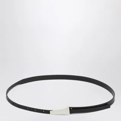 Rick Owens Black Leather Belt Men In Black