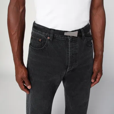 Rick Owens Black Leather Belt Men In Black