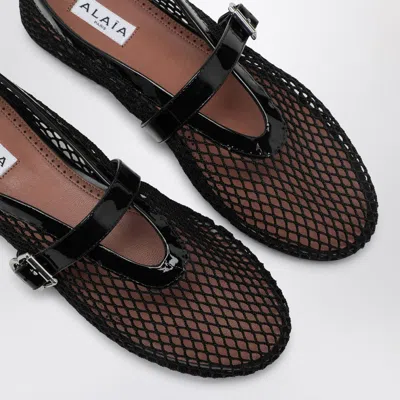 Alaïa Black Net Ballerina