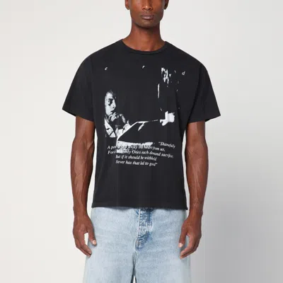 Enfants Riches Deprimes Reflection Black Vintage-effect T-shirt In Black