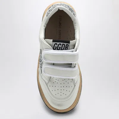 Golden Goose Girl's Ballstar Glitter Dual-grip Sneakers, Kids In White