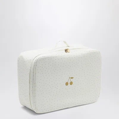 Bonpoint White/gold Polka Dot Roof Box