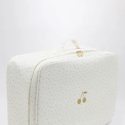 Bonpoint White/gold Polka Dot Roof Box