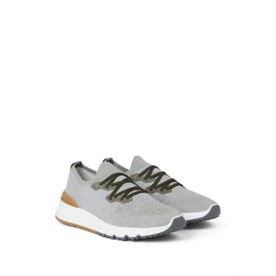 Brunello Cucinelli Paia Di Sneakers In Gray