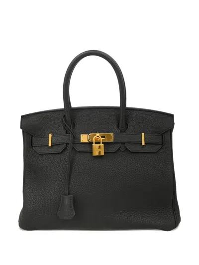 Pre-owned Hermes 2015 Birkin 30 Handbag In Black