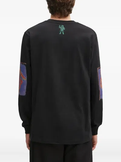 Billionaire Boys Club Astronaut-print Long-sleeve T-shirt In Black