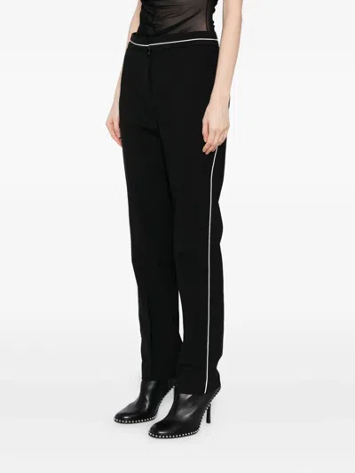 Karl Lagerfeld Piping Pants In Black
