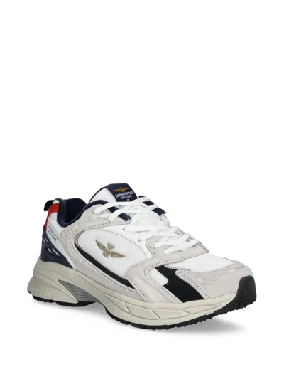 Aeronautica Militare Panelled Sneakers In Gray
