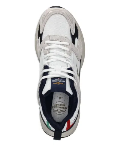 Aeronautica Militare Panelled Sneakers In Gray