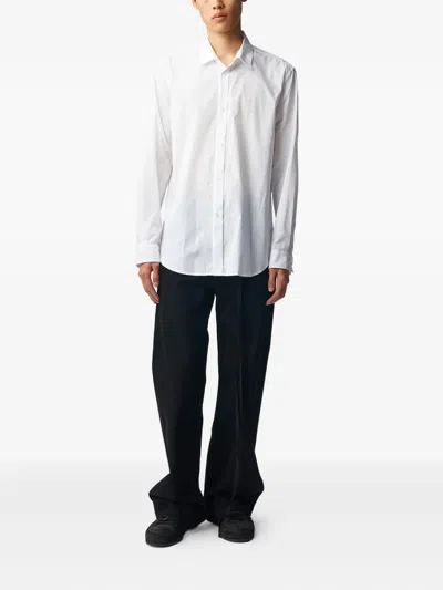 Ann Demeulemeester Benard Poem-print Voile Shirt In White