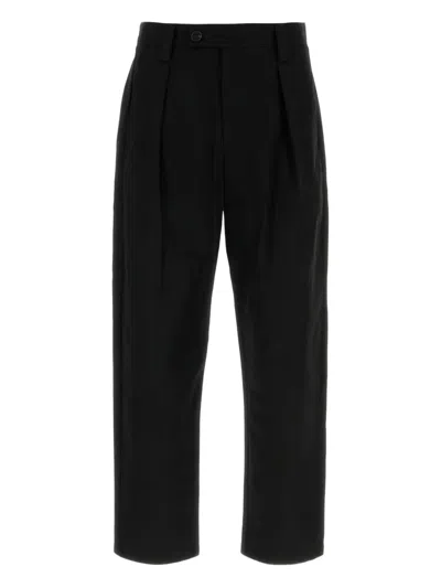 Apc Cotton Pleated Front Pant With Belt Loops In Black