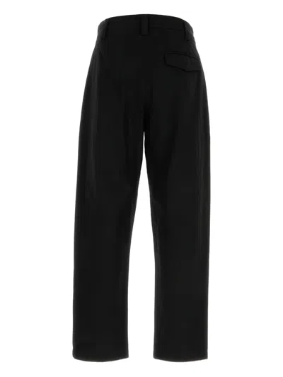 Apc Cotton Pleated Front Pant With Belt Loops In Black