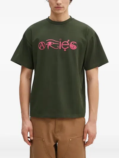 Aries Graphic-print T-shirt In Green