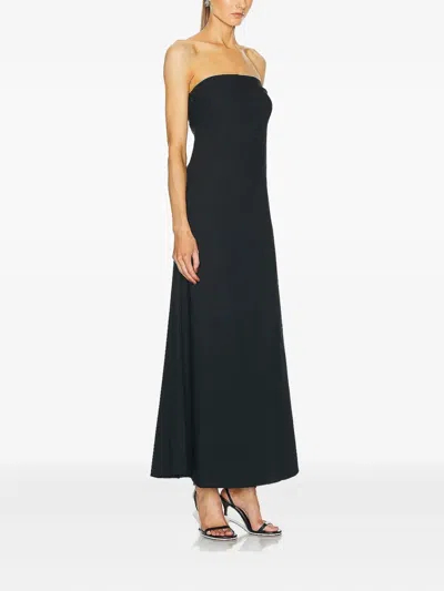 Aexae Bandeau Column Day Dress In Black