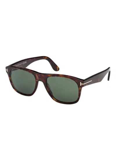 Tom Ford Marlon Tortoiseshell Square Sunglasses In Brown