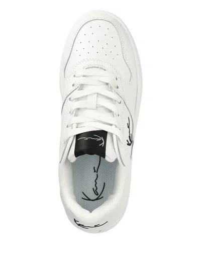 Karl Kani Signature Logo Platform Trainers In White