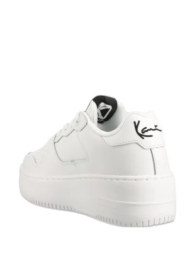 Karl Kani Signature Logo Platform Trainers In White