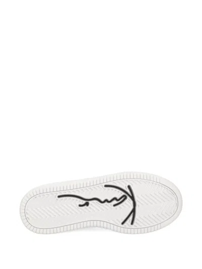 Karl Kani Signature Logo Platform Trainers In White