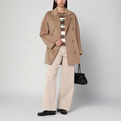 Max Mara 101801 Short Icon Coat In Camel Color In Nude