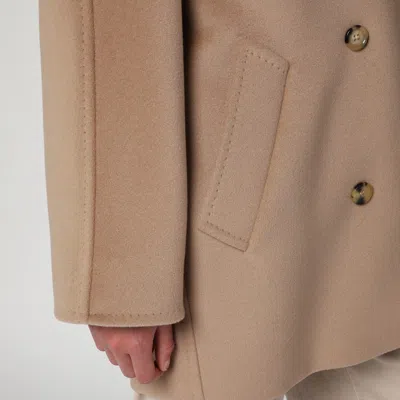 Max Mara 101801 Short Icon Coat In Camel Color In Nude