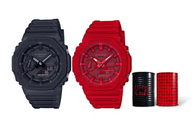 Casio G-shock Analog 'black & Red'