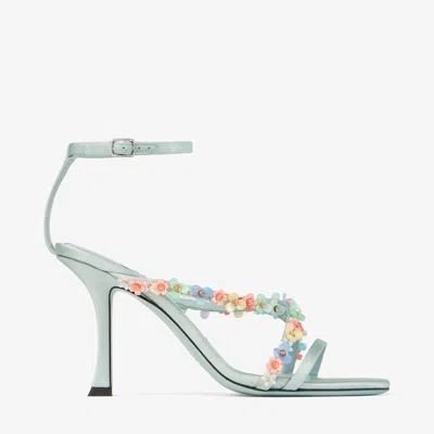 Jimmy Choo Blanche 90 Satin Heeled Sandals