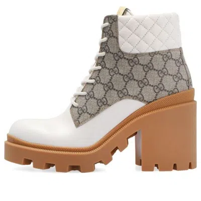 Gucci Trip Gg Bootie In White