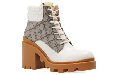 Gucci Trip Gg Bootie In White