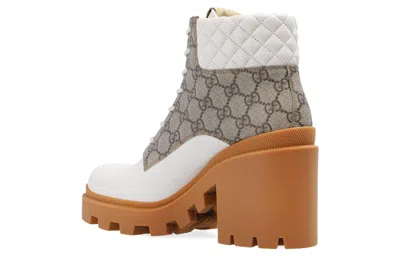 Gucci Trip Gg Bootie In White