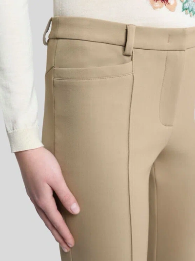 Etro Pressed-crease Trousers In Brown
