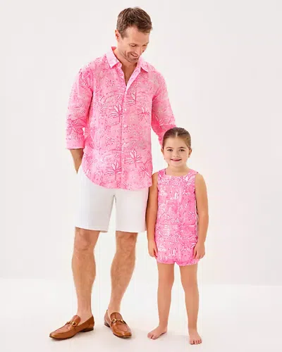 Lilly Pulitzer Men's Stuff Addison Shirt In Pink