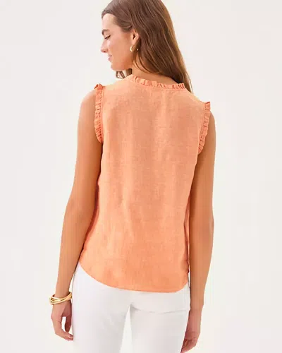 Lilly Pulitzer Kavalla Sleeveless Ruffle Top