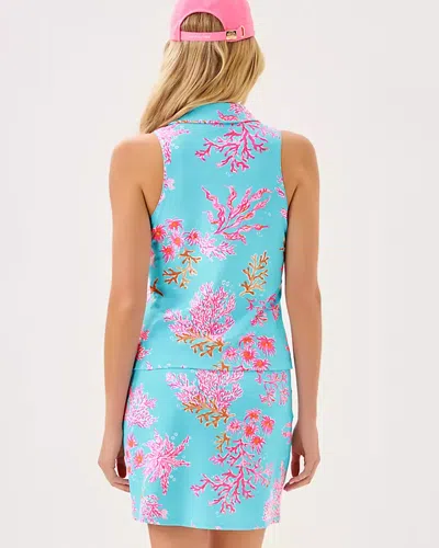 Lilly Pulitzer Upf 50+ Luxletic Alister Polo Top