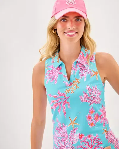 Lilly Pulitzer Upf 50+ Luxletic Alister Polo Top