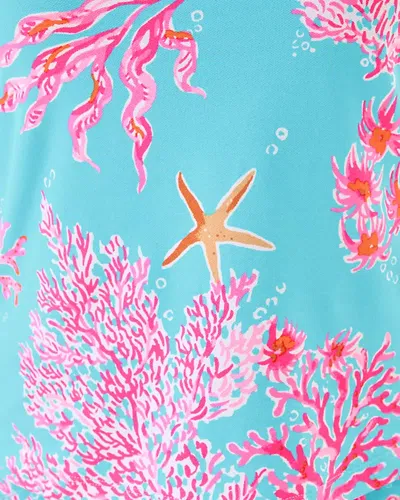 Lilly Pulitzer Upf 50+ Luxletic Alister Polo Top