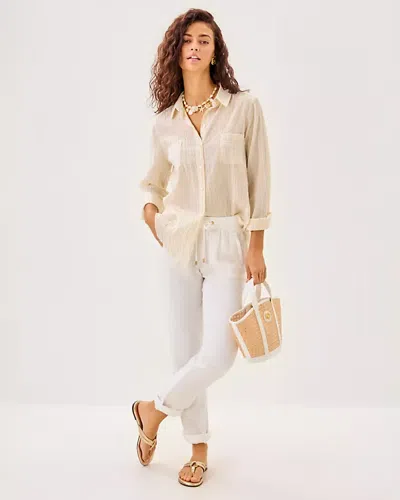 Lilly Pulitzer Sea View Button Down Top