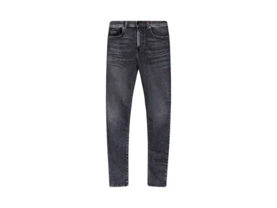 Pre-owned Diesel Men's  Damny Washed Skinny Fit Stretch Jeans In Black